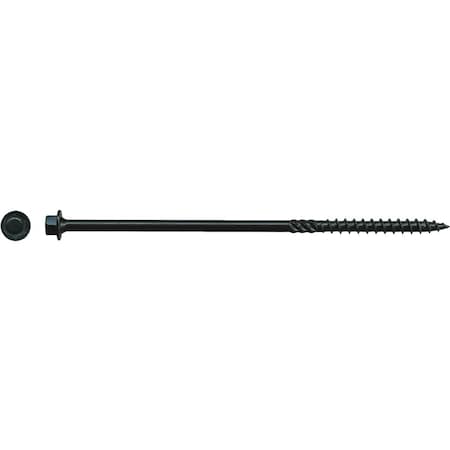 Big Timber No. 14 x 6 In. Black Log Structure Screw, 25PK BL146-25